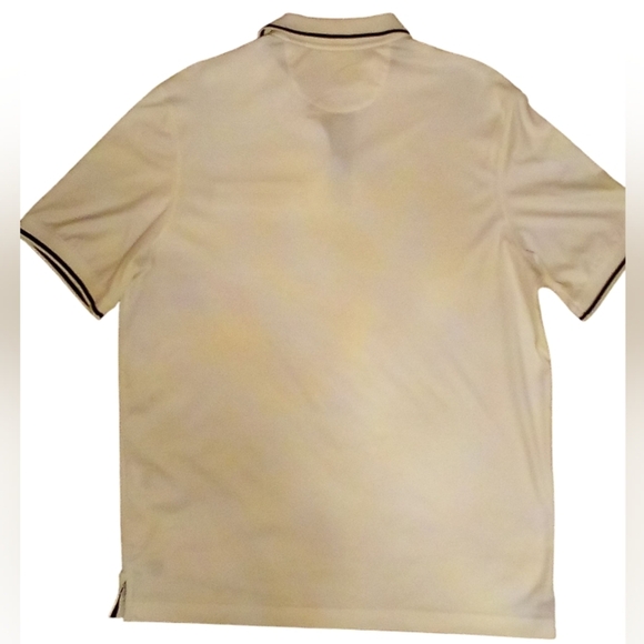 Cremieux Yacht Club Polo Shirt, White W/ Navy Trim, Faux Pocket, Collared... - Picture 5 of 12